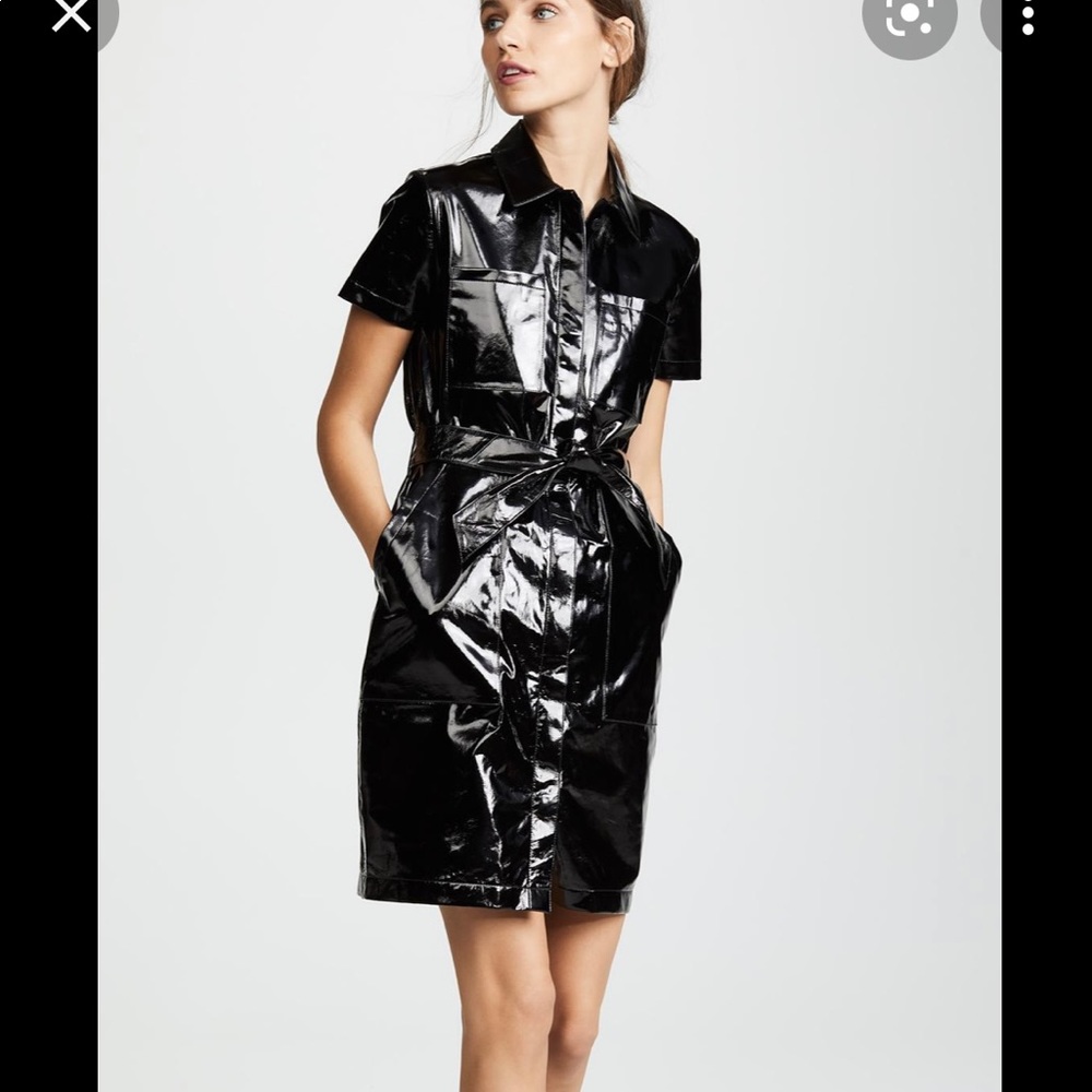J Brand patent leather dress